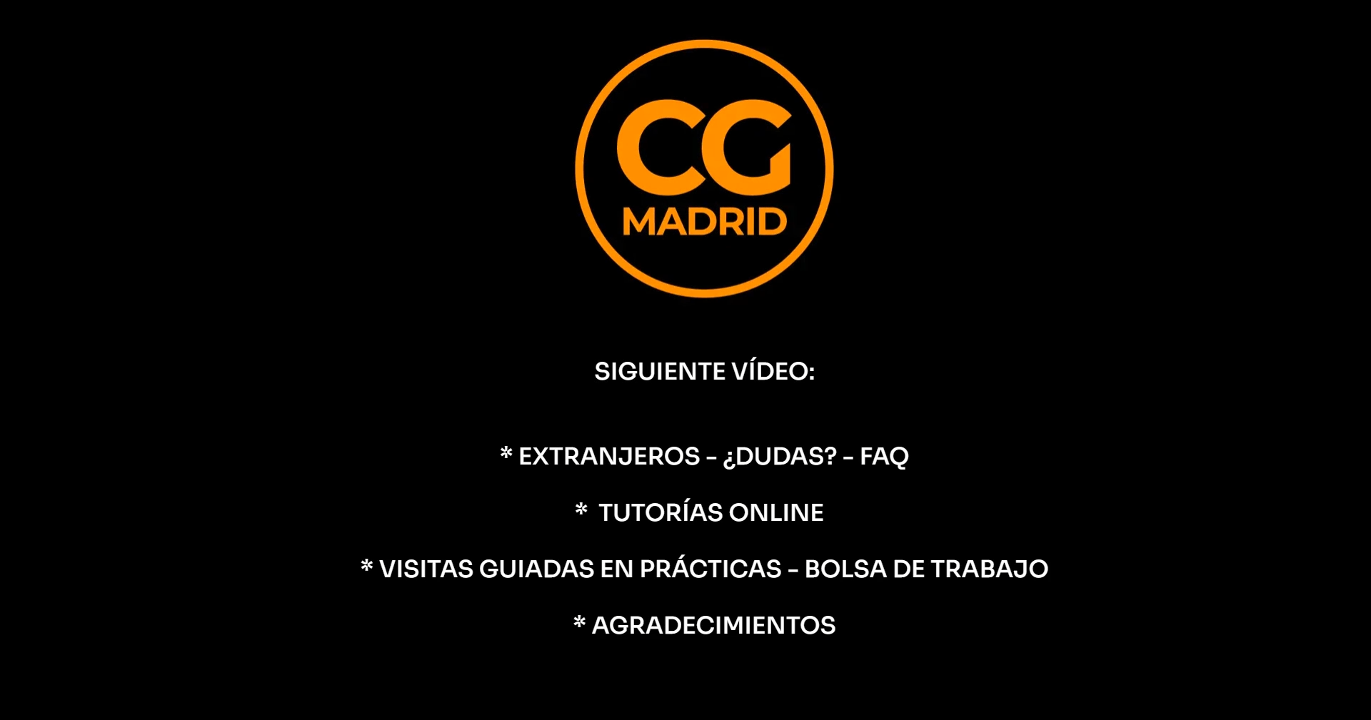 4. EXTRANJEROS - FAQ -  TUTORÍAS ONLINE - VISITAS GUIADAS EN PRÁCTICAS - BOLSA DE TRABAJO - AGRADECIMIENTOS